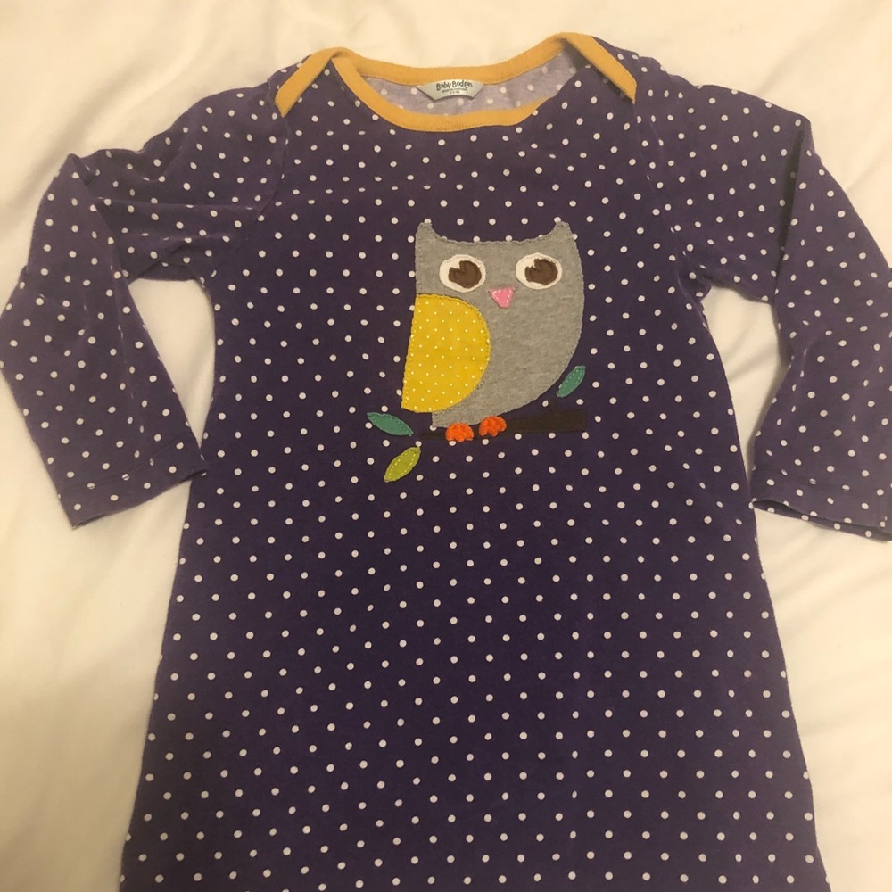 Baby Boden cotton appliqué dress